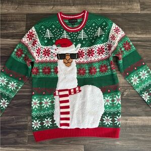 Llama Ugly Christmas Sweater